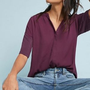 Porridge Anthropologie Alexa Buttondown Tunic
